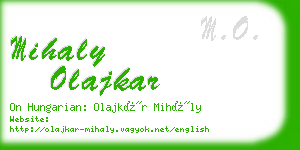 mihaly olajkar business card
